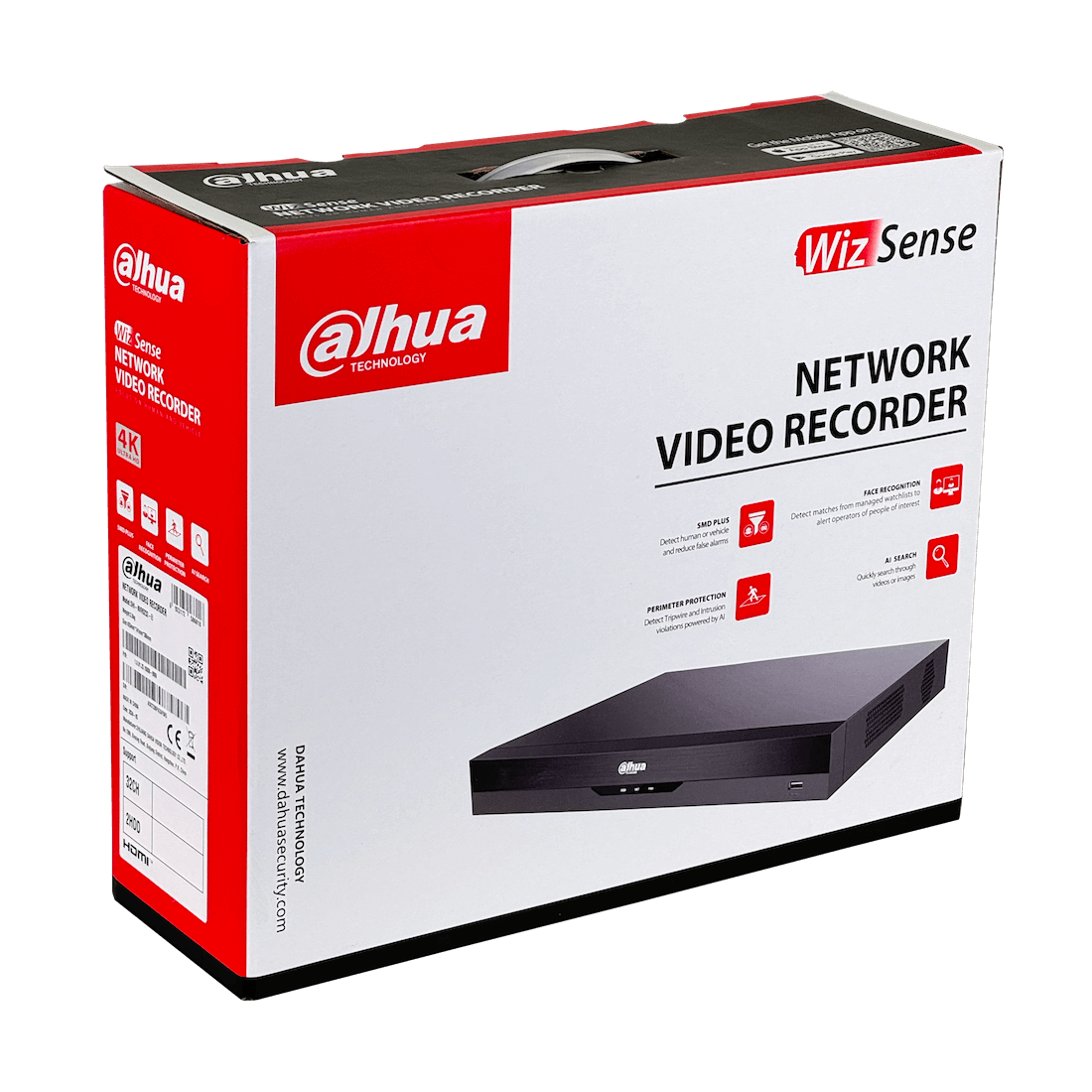 DAHUA NVR 32-CH 32MP HDMI VGA RS232 USB RCA 2xSATA20TB WizSense Alarma - Imagen 2