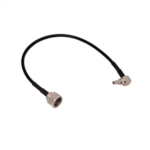 CRC9-M-90º a F-Macho RG174 Cable Coaxial 13cm