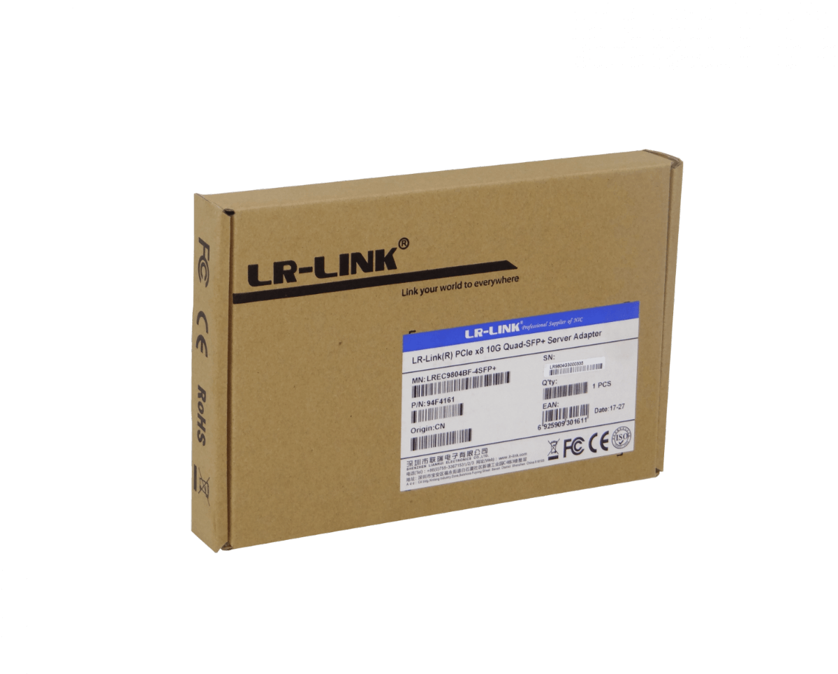 LRLINK PCIe-x8 4-SFP+10G NIC LREC9804BF Tarjeta IntelXL710 p/Servidor - Imagen 4