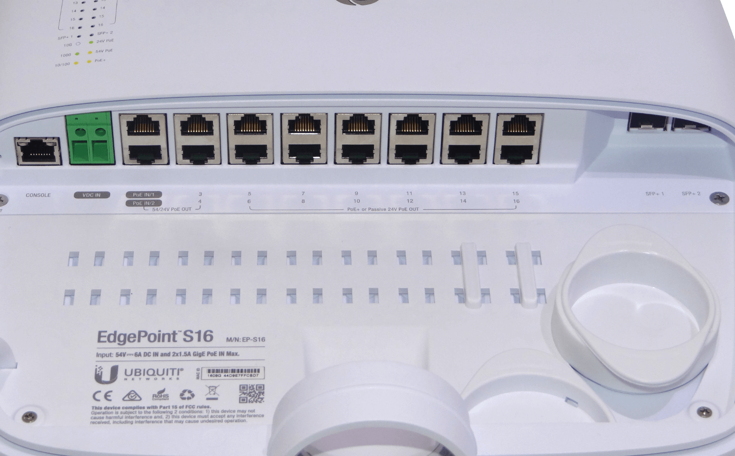 UBIQUITI 16-1000-PoE(24V 48af 52at 54V) 2-SFP+10G Console Switch Admin - Imagen 3