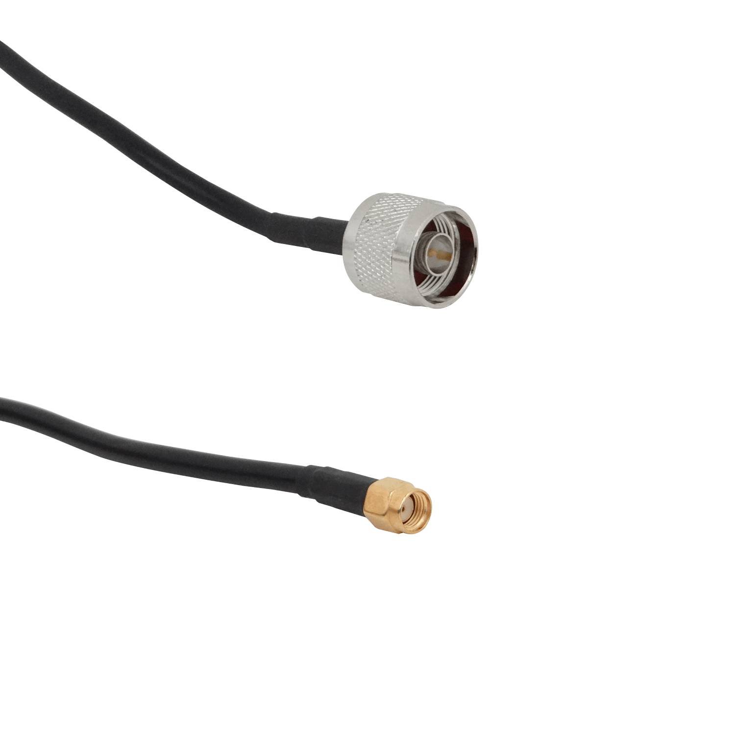 15mt RPSMA-Macho N-Macho LMR195 Cable Coaxial Negro - Imagen 2