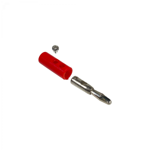Conector Rojo Banana Plug 4mm Macho y Hembra J072