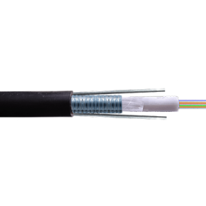 SM 6-Fibras-G652D GYXTW 1-Tubo Cable 7.7mm Exterior-PE Monomodo 800N
