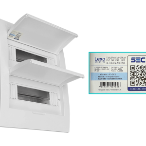 LEXO Tablero Embutido LSZH 24 Modulos Riel Din IP41 IK08 5396424