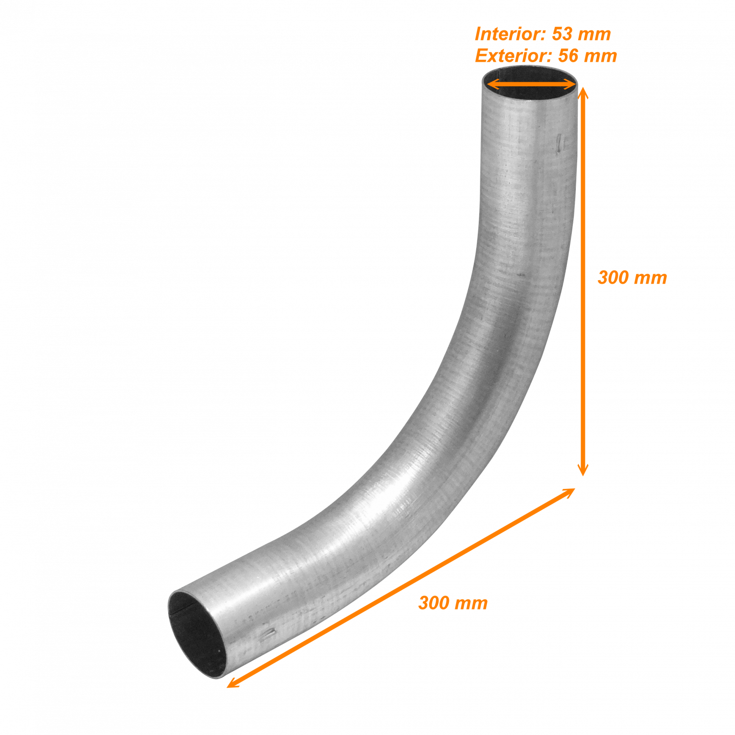 50mm Galvanizado Codo para Conduit Rigido Metalico Curva aprox-30x30cm - Imagen 2