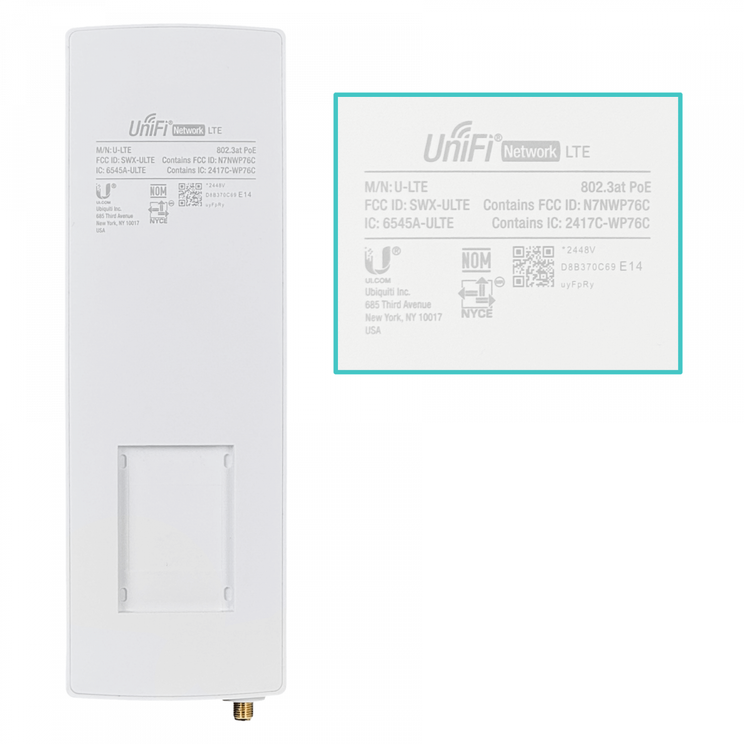 UI UniFi 2-1000 1-RPSMA SIM-AT&T LTE 1Gbps WCDMA GSM req-PoE48V/at - Imagen 5