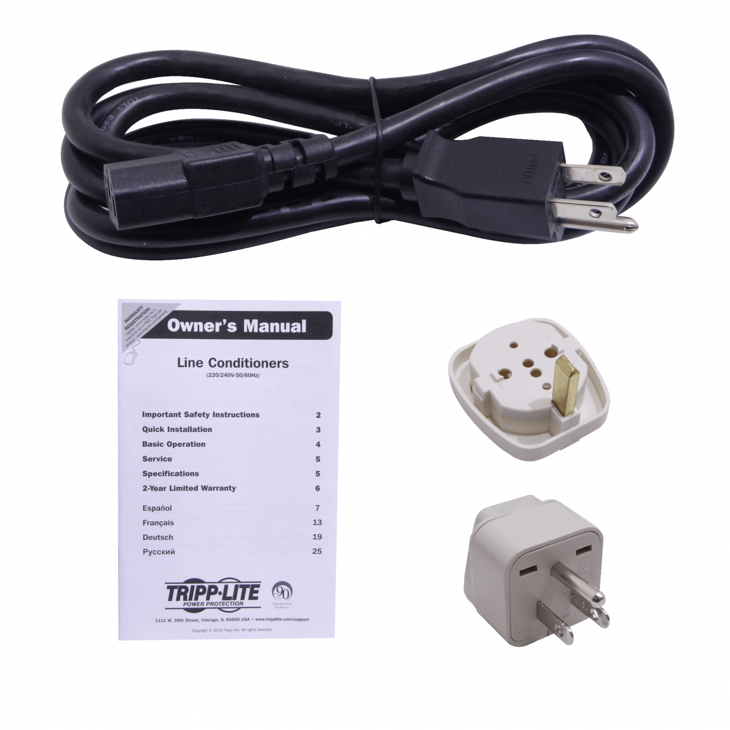 TRIPPLITE 1000W Regulador de Tension 4-Out C13 174-280VAC Voltaje - Imagen 4