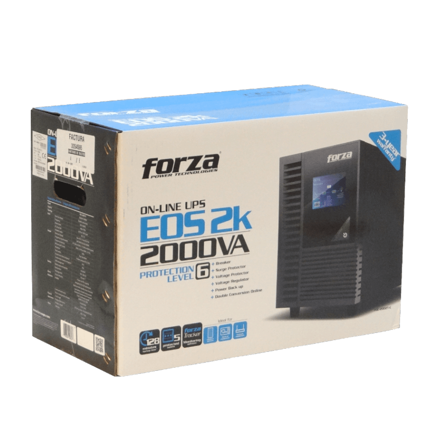 FORZA Torre 260WH 4x9AH 2KVA 1800W Online LCD DB9-H USB 5-IH SNMP UPS - Imagen 5