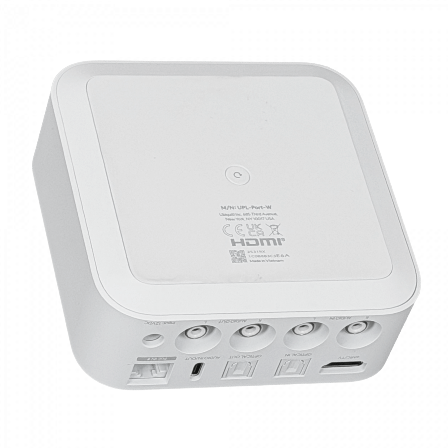 UI Blanco 4-RCA 1-eARC 2-Optico 1-100 USB-C Reproductor Audio Digital - Imagen 2