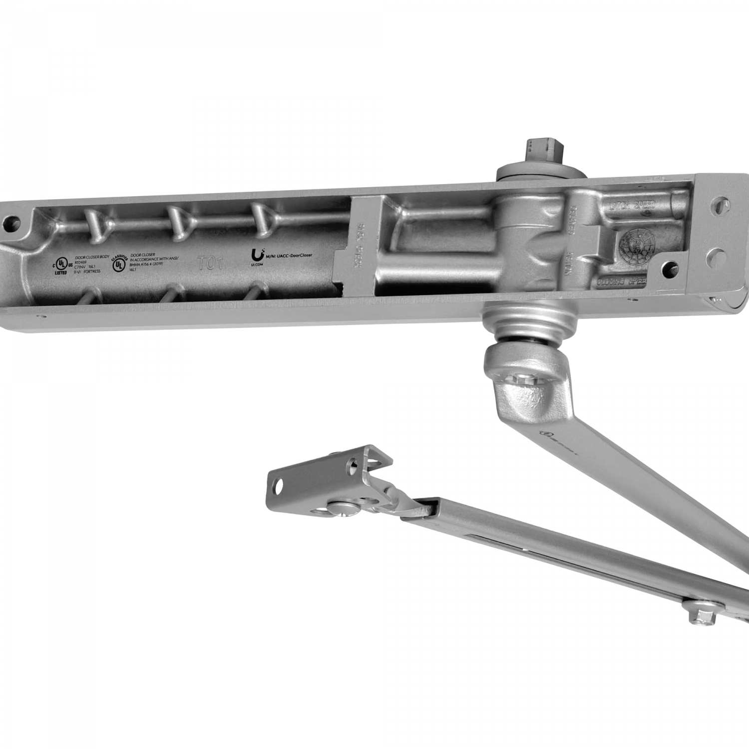 UI c/Carcasa 40-80Kg Brazo Hidraulico Cierre Puerta UACC-DOORCLOSER-US - Imagen 2