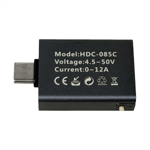 Tester Digital USB-C 4,5-50Volt 0-12Ampere 0-600Wats 1-CM 1-CH