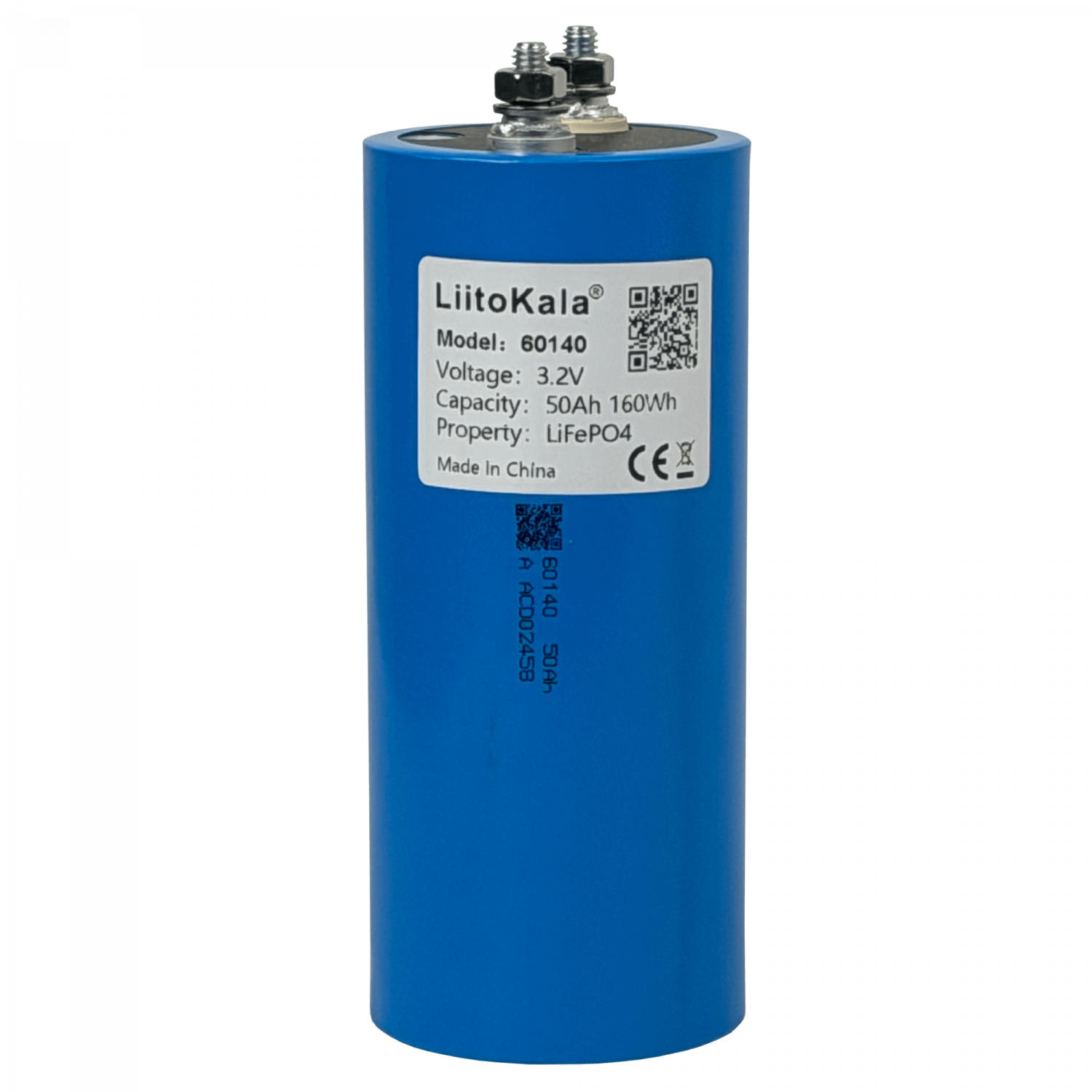 60x145mm 1-Pila Litio LifePO4 3,2V 50Ah Recargable Bateria 160WH - Imagen 2