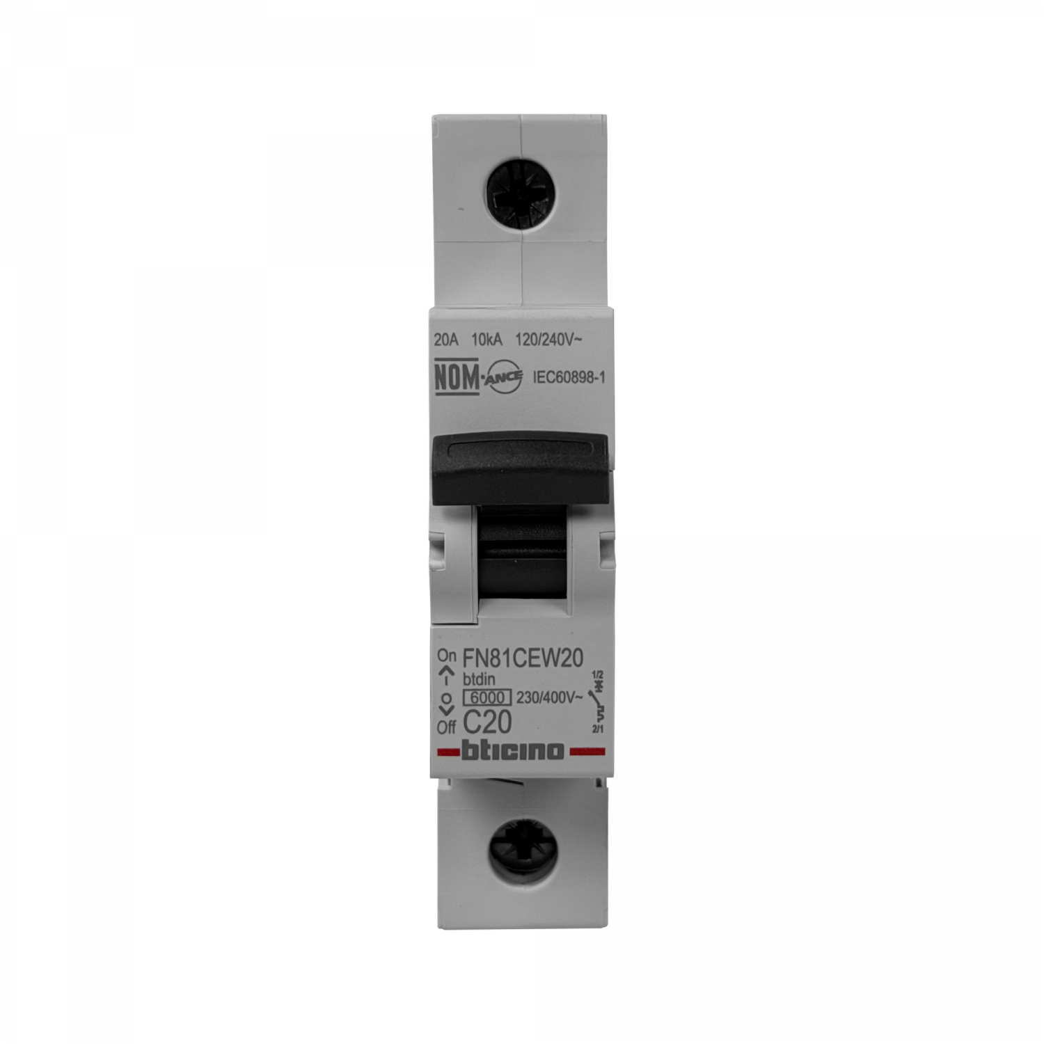 Unipolar 20A 10kA 230/400V Interruptor Automatico Termomagnetico C20 - Imagen 3
