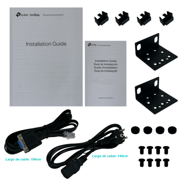 TP-LINK 48-1000 4-SFP Console-RS232/USB Switch Admin Rack Omada