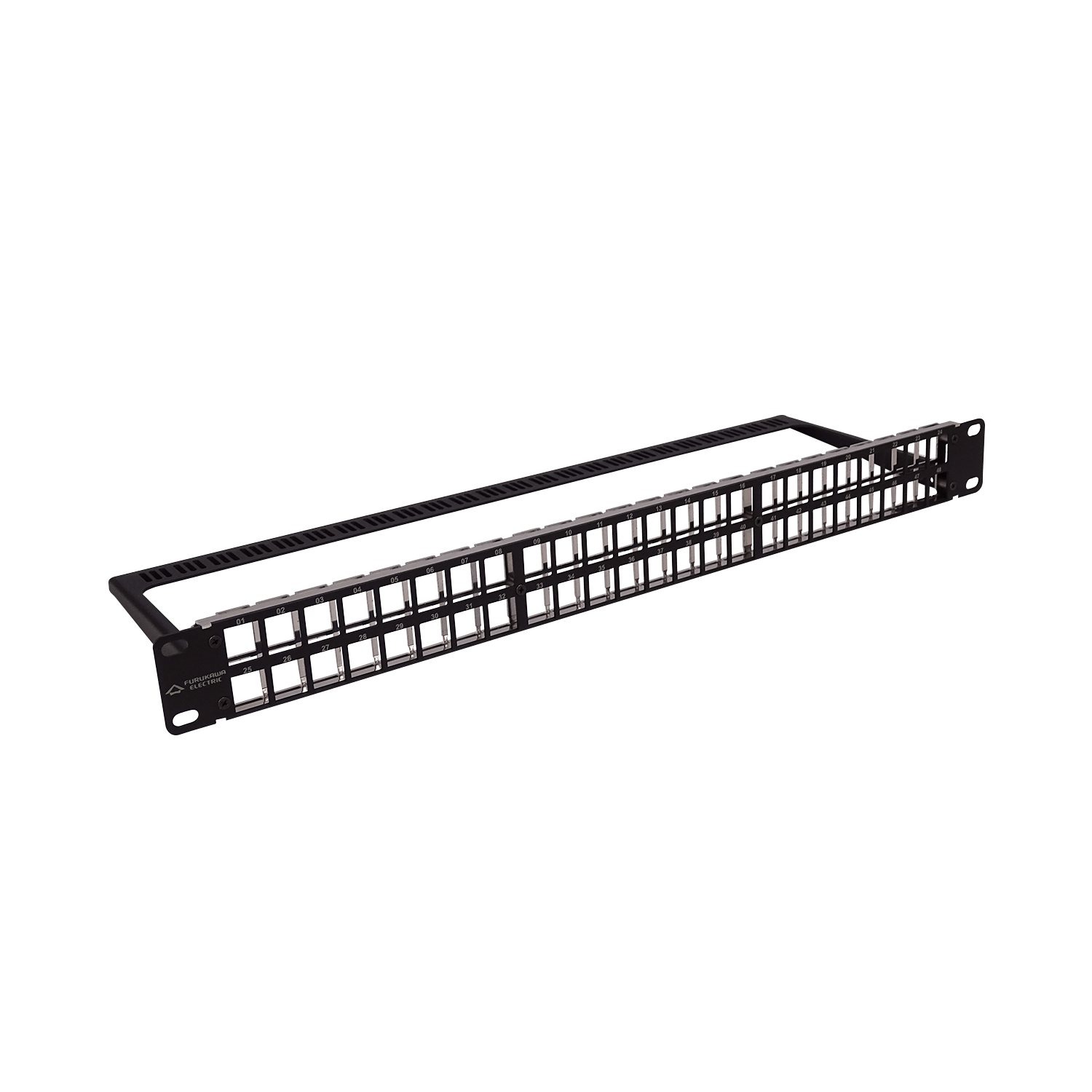 FURUKAWA Metal 48-Keystone Patch Panel 1U Vacio Unloaded 35050805 - Imagen 4