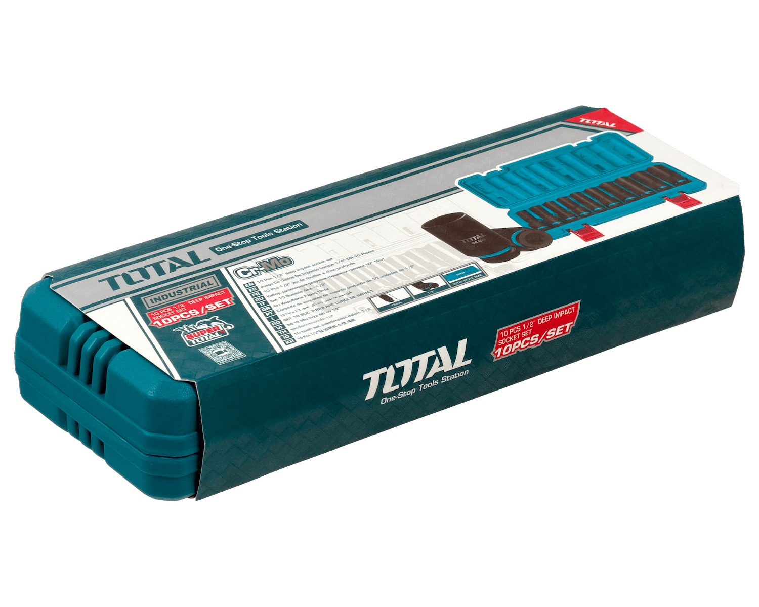 TOTAL Juego Dados Impacto Largo-78mm 10-24mm 10pzas THKISD12102L - Imagen 3