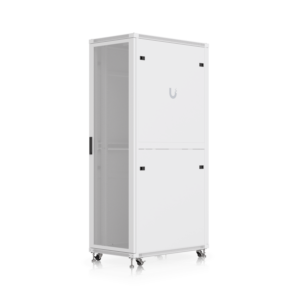 UBIQUITI Microperforada 42U 1000mm 100cm-Fondo Rack Blanco Ventilador