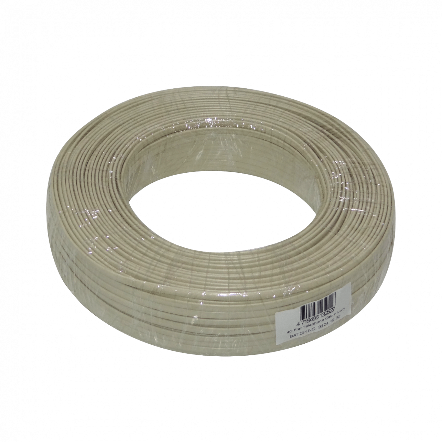 Plano 4-Conductores Blanco/Gris/Ivory 100mts Cable Telefonico