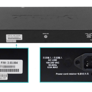 D-LINK 24-1000-PoE+af/at 4-SFP+10G 370W-tot Console Switch Smart Rack