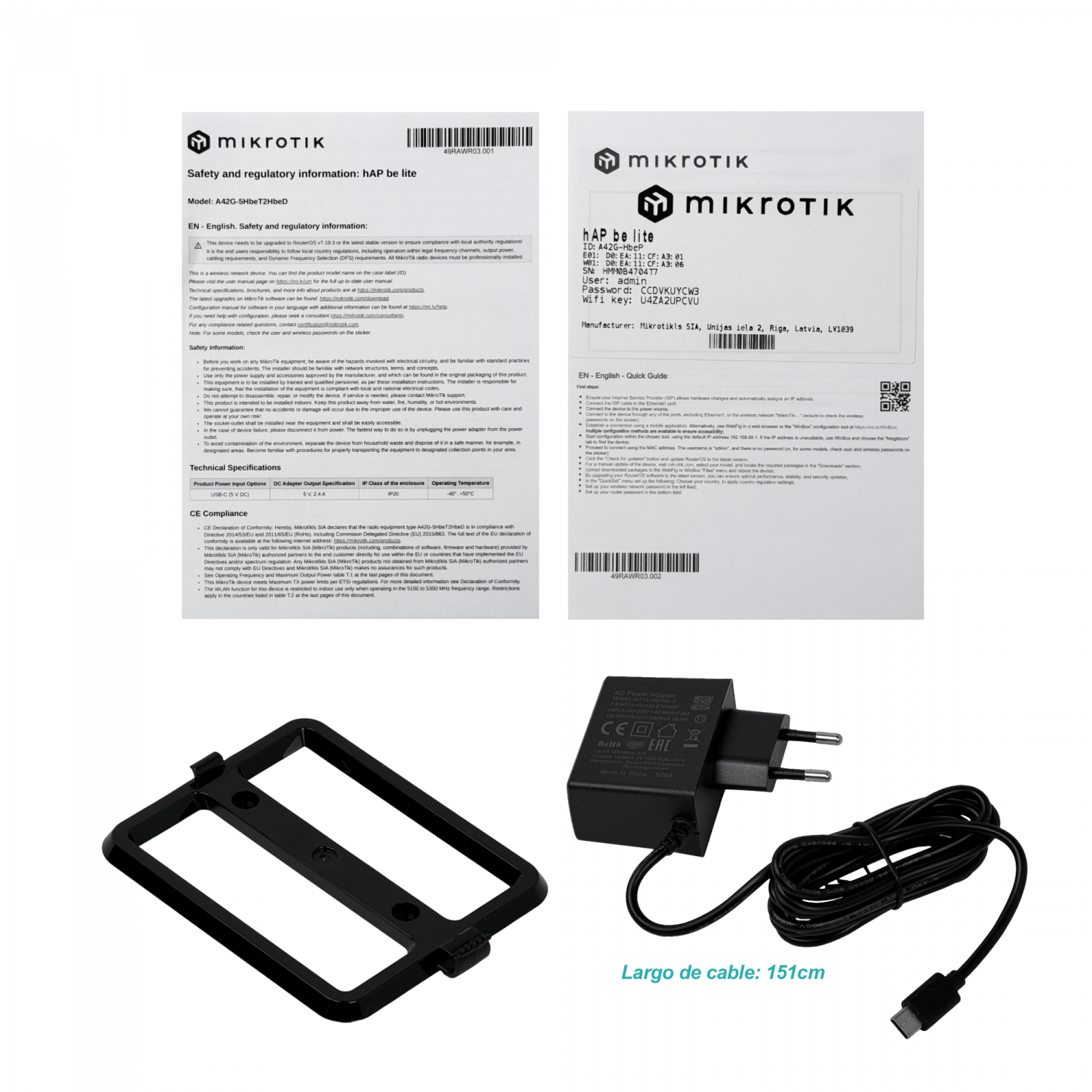 MIKROTIK WiFi7 1-2.5G 3-1000 2-950MHz 2,4/5GHz USB-C inc-5V - Imagen 6