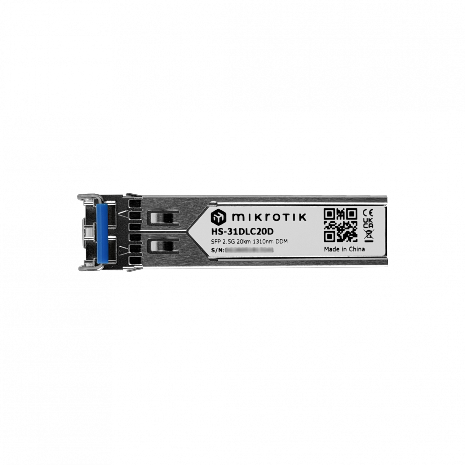 MIKROTIK 2,5G 2-LC 20Km SM 1330nm Modulo SFP 2,5Gbps Gigabit DDM