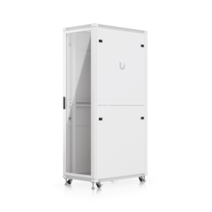 UBIQUITI Puerta-Vidrio 42U 1000mm 100cm-Fondo Rack Blanco Ventilador