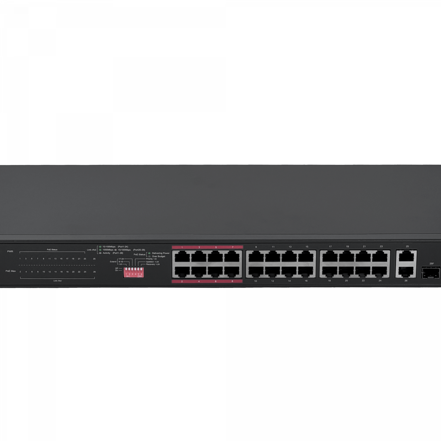 TP-LINK 24-100-PoE+ 250W-tot 2-1000 2-SFP Switch Rack no-Admin - Imagen 4
