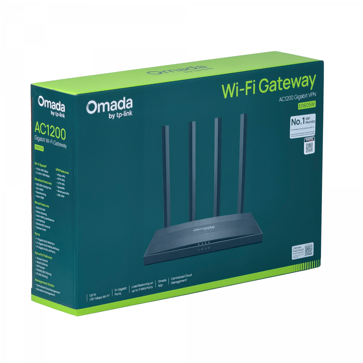 TP-LINK AC1200 2,4/5GHz 5-1000 3-WAN/LAN Omada Router inc-12V - Imagen 8