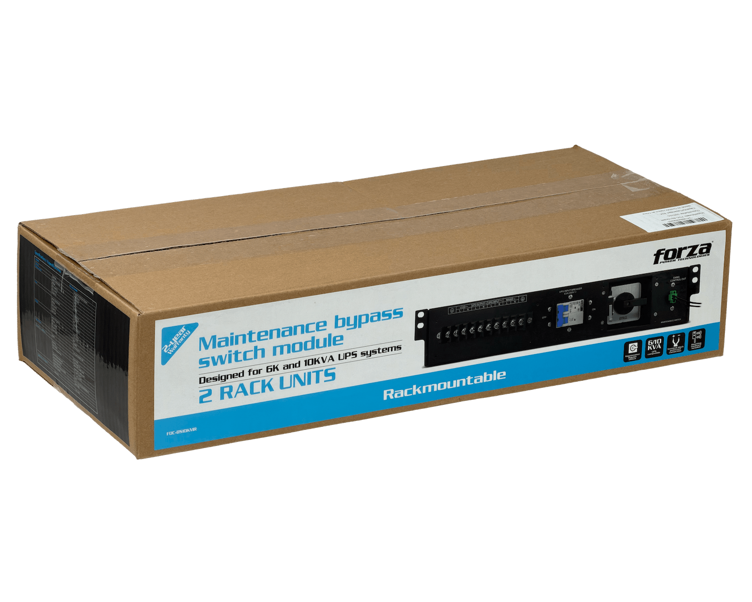 FORZA bypass 1-Fase 63A Conmutador Manual Rack 2U para/UPS 6/10KVA - Imagen 4