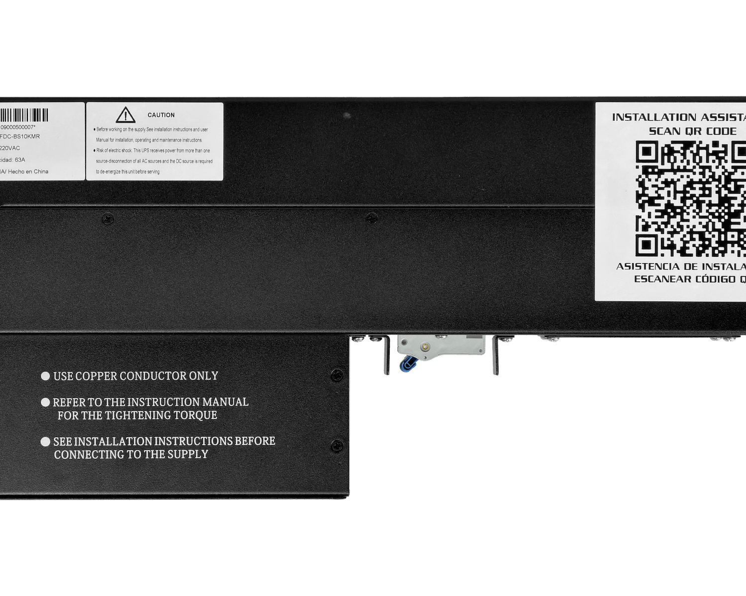 FORZA bypass 1-Fase 63A Conmutador Manual Rack 2U para/UPS 6/10KVA - Imagen 5