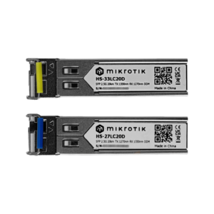 MIKROTIK 2,5G 1-LC 20km Pareja SFP WDM Bidireccional 1270/1330nm DDM