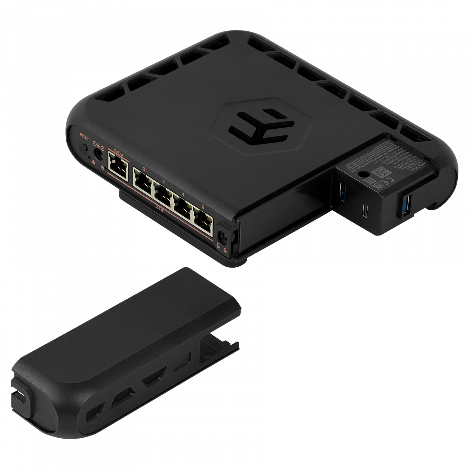 MIKROTIK WiFi7 5-2500 BE9300 2,4/5/6GHz MicroSD 2-USB-A 1-USB-C inc24V - Imagen 2