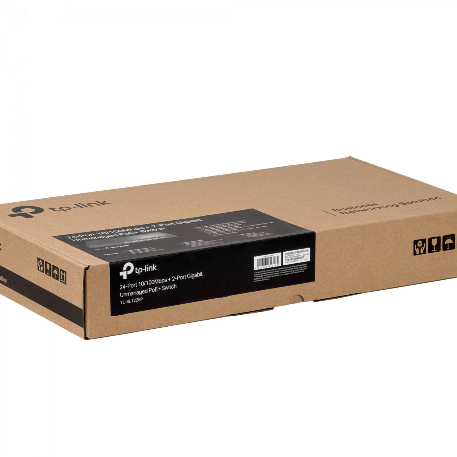 TP-LINK 24-100-PoE+ 250W-tot 2-1000 2-SFP Switch Rack no-Admin