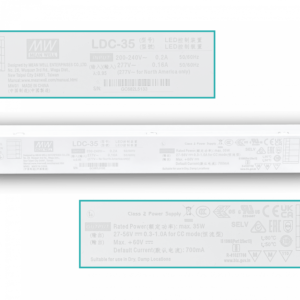 MEANWEALL 35W 700mA out:27-56V 50/60Hz in:200-240VAC DRIVER LED