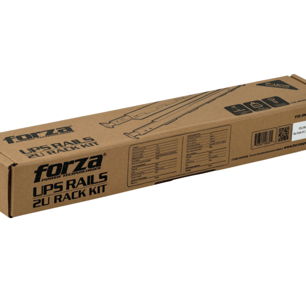 Forza 2U Fondo-478-1130mm Riel de Rack Soporta-80Kg