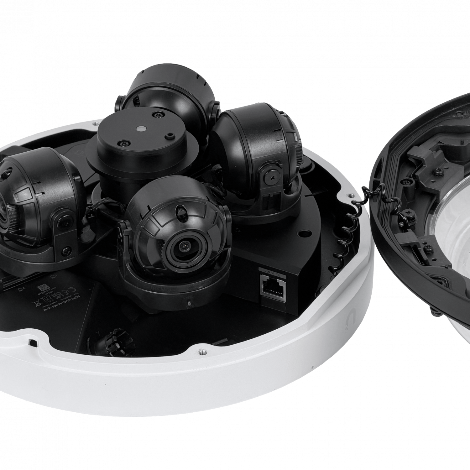 UI Blanco 360º 4x8MP 2,33x IR20m 1-1000 IK10 IP66 CamaraIP PoE++ M.2 - Imagen 5