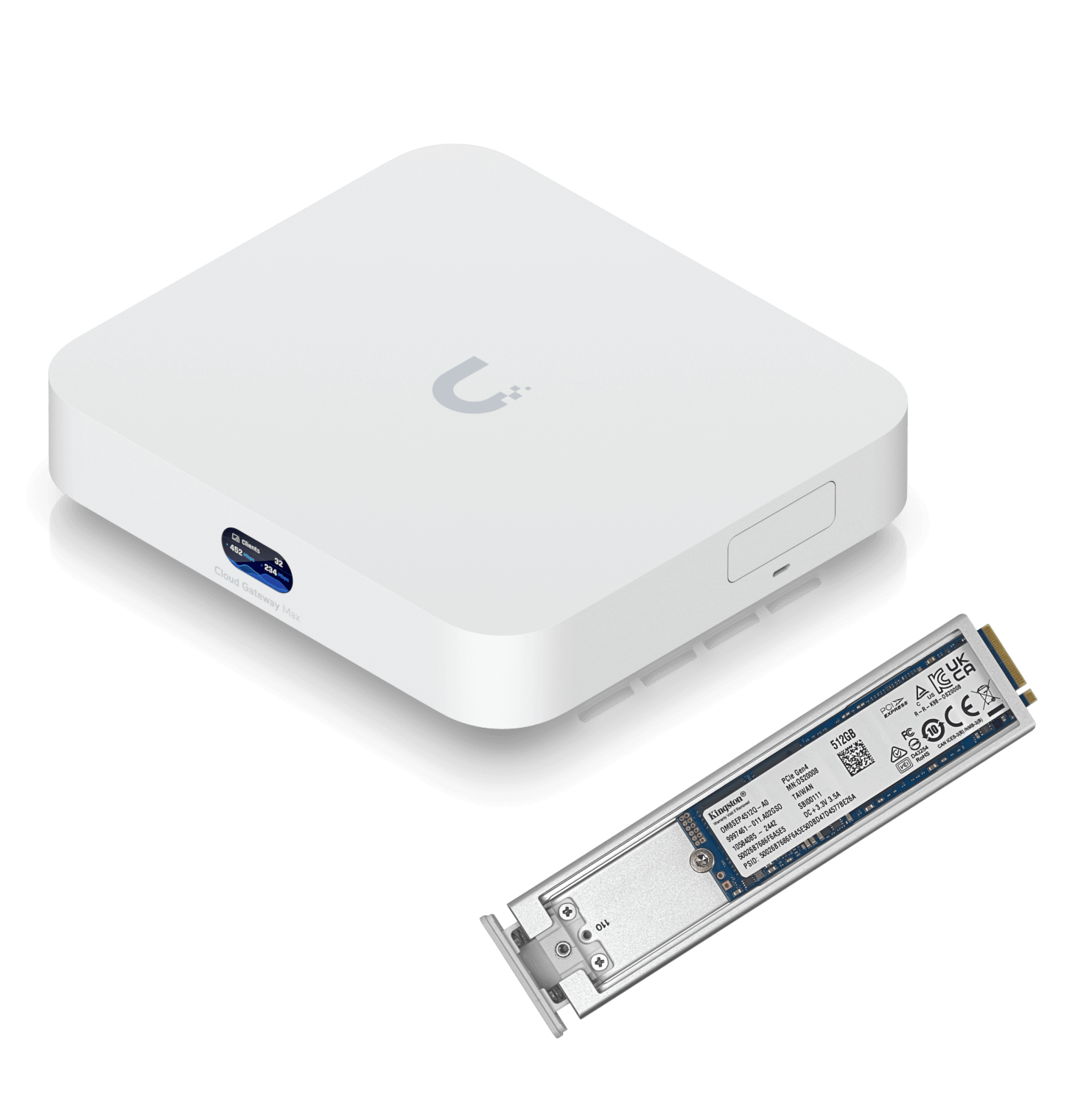 UBIQUITI 5-2500 512GB-NVMe-SSD BTE UniFi Gateway inc-5V - Imagen 3