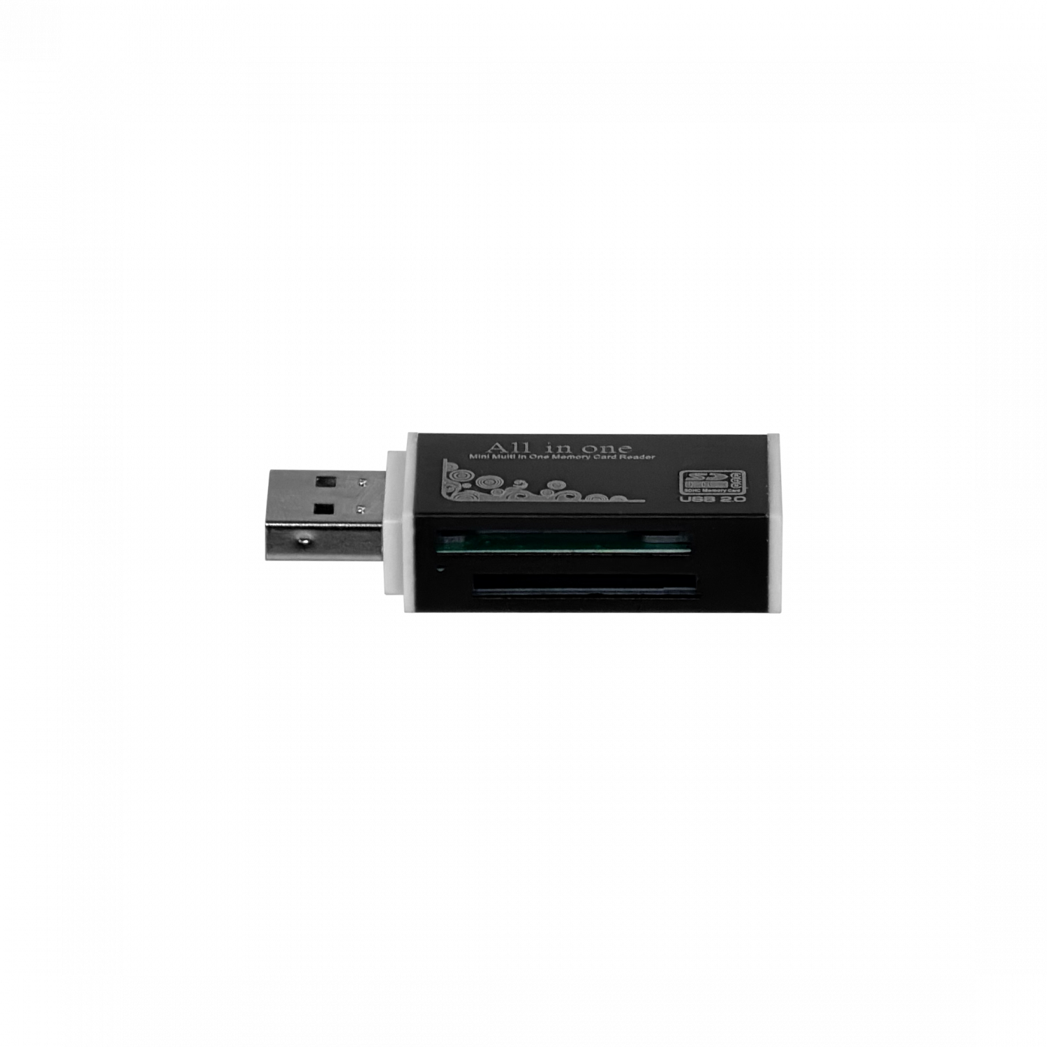 Lector USB2.0 A-M Todo-en-1 SD mSD CF MS CF MMC TF M2 M5-Duo 480mbps - Imagen 2