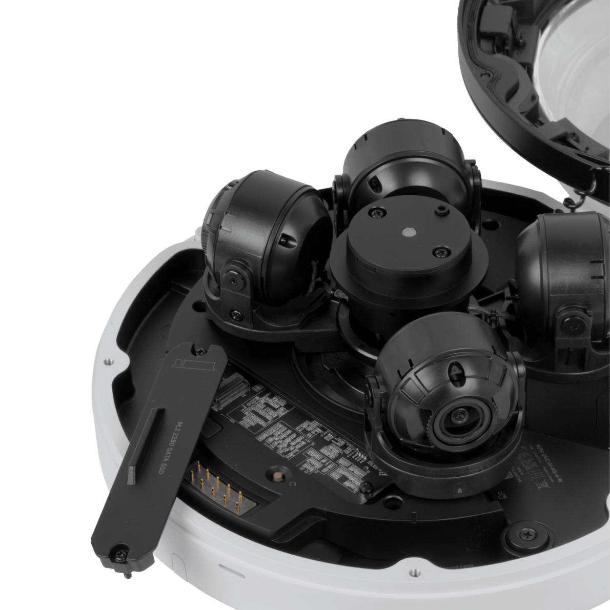 UI Blanco 360º 4x8MP 2,33x IR20m 1-1000 IK10 IP66 CamaraIP PoE++ M.2 - Imagen 9