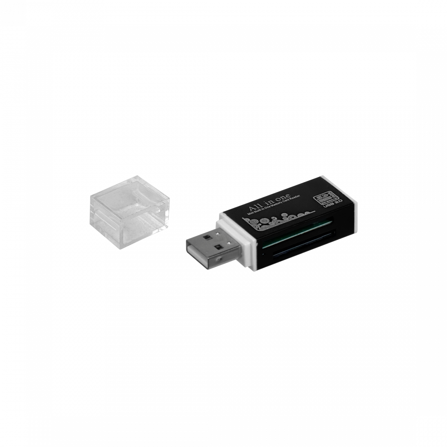 Lector USB2.0 A-M Todo-en-1 SD mSD CF MS CF MMC TF M2 M5-Duo 480mbps - Imagen 4
