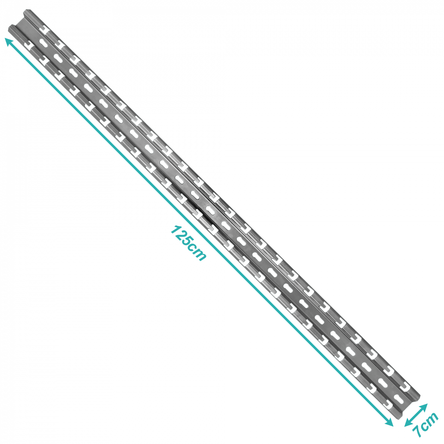 LINKCHIP Soporte Base 125x7x3cm p/Escalerilla Canasto Malla Hilo - Imagen 4
