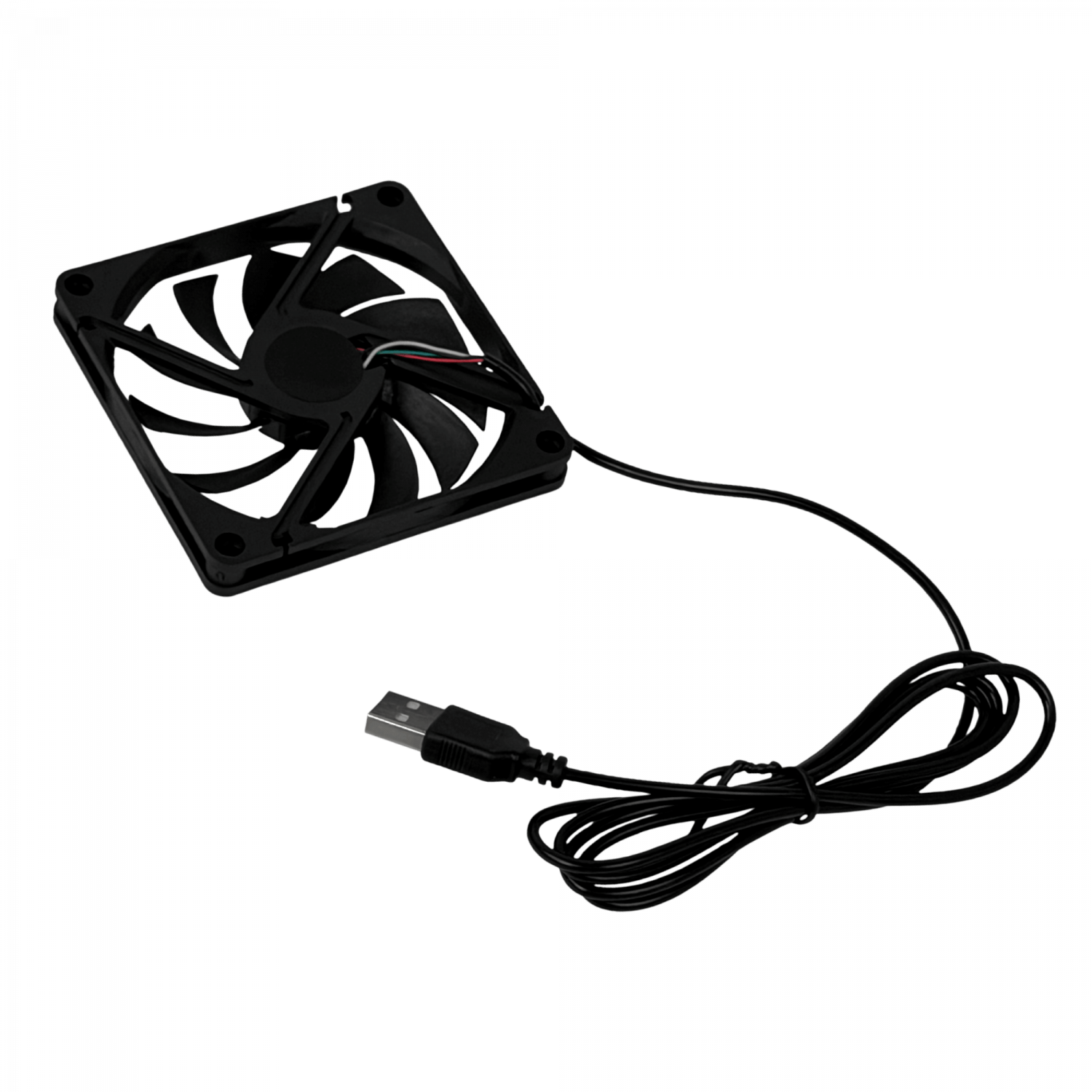 TURBINA 5VDC USB-AM 80x80mm Altura-11mm cable-18cm - Imagen 3