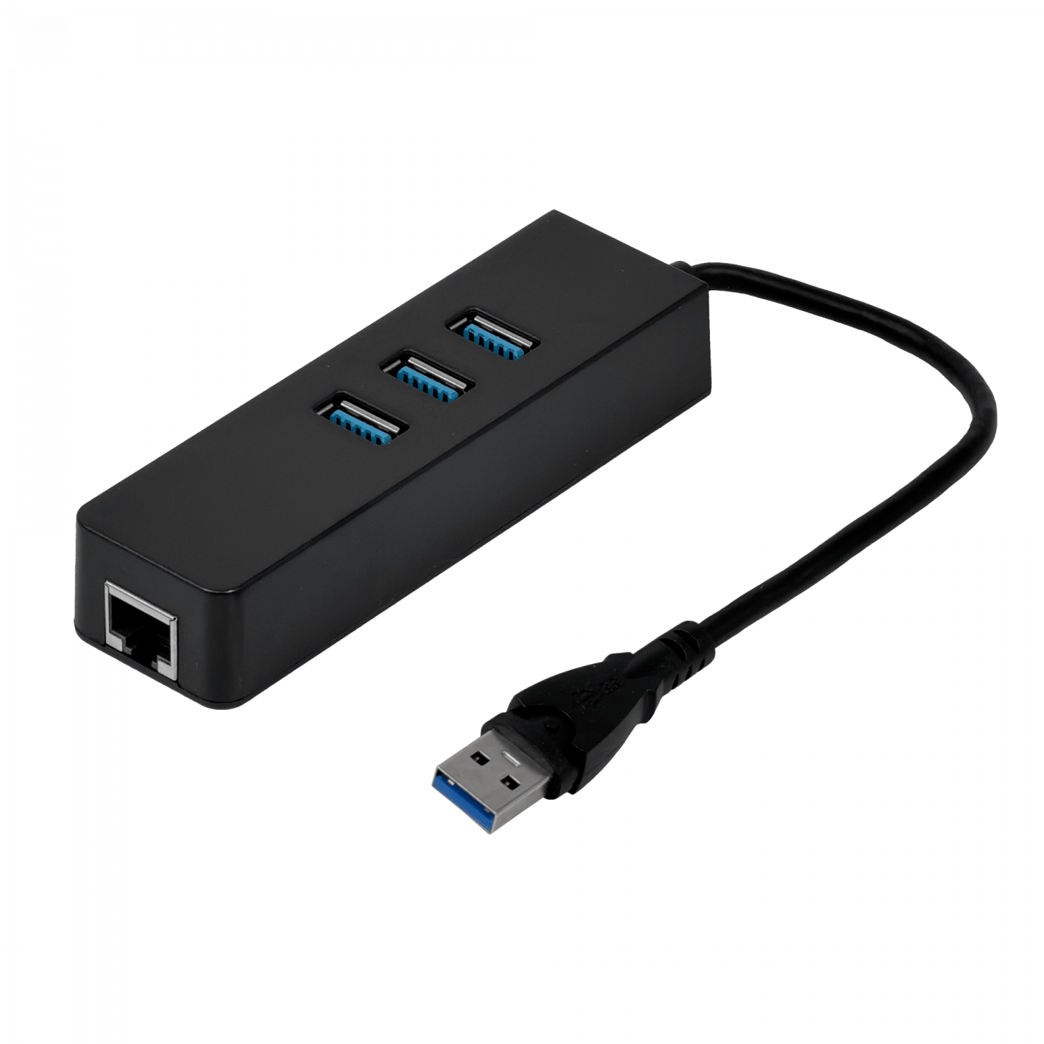 1-USB3.0-AM 1-LAN-RJ45-Ethernet 10/100mbps Hub-3p Win Mac Linux - Imagen 4
