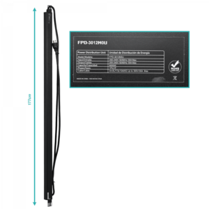 FORZA Vertical 6000W 24-C13 6-C19 Pantalla LCD 2-Mide/Volt-Amp