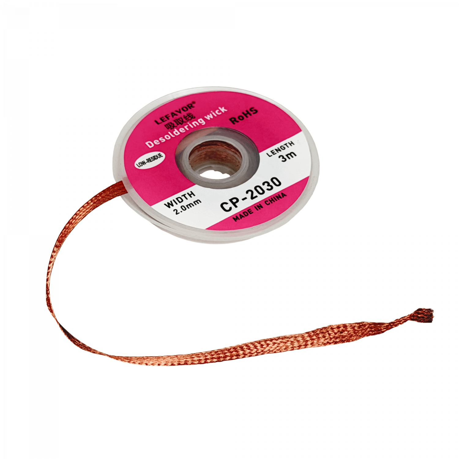 Malla de Cobre 2mm x 3mts Des-Soldadora Desoldadora Dessoldadora - Imagen 2