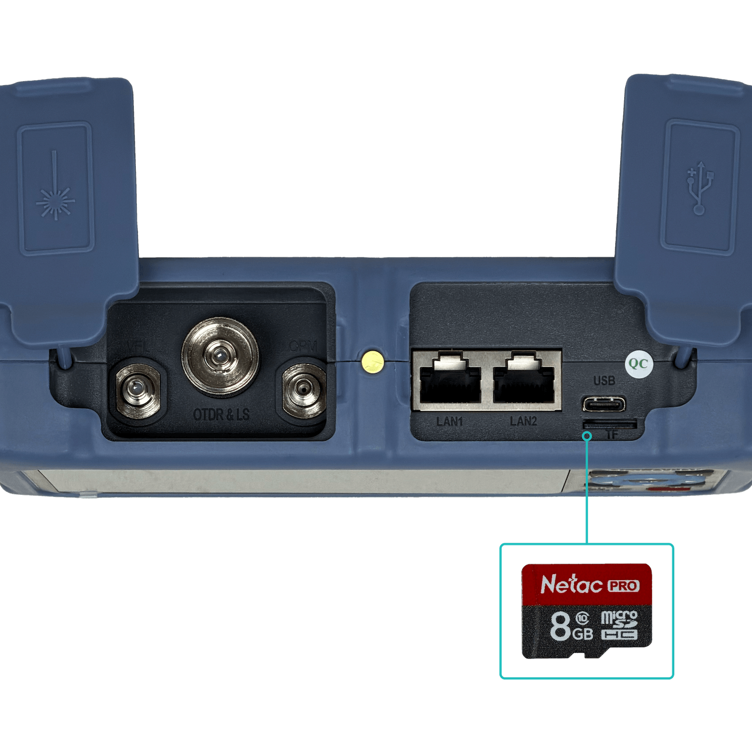 SM 1310/1550nm 100km 24-22dB ST/SC/FC USB MSD Recargable Reflectometro - Imagen 12