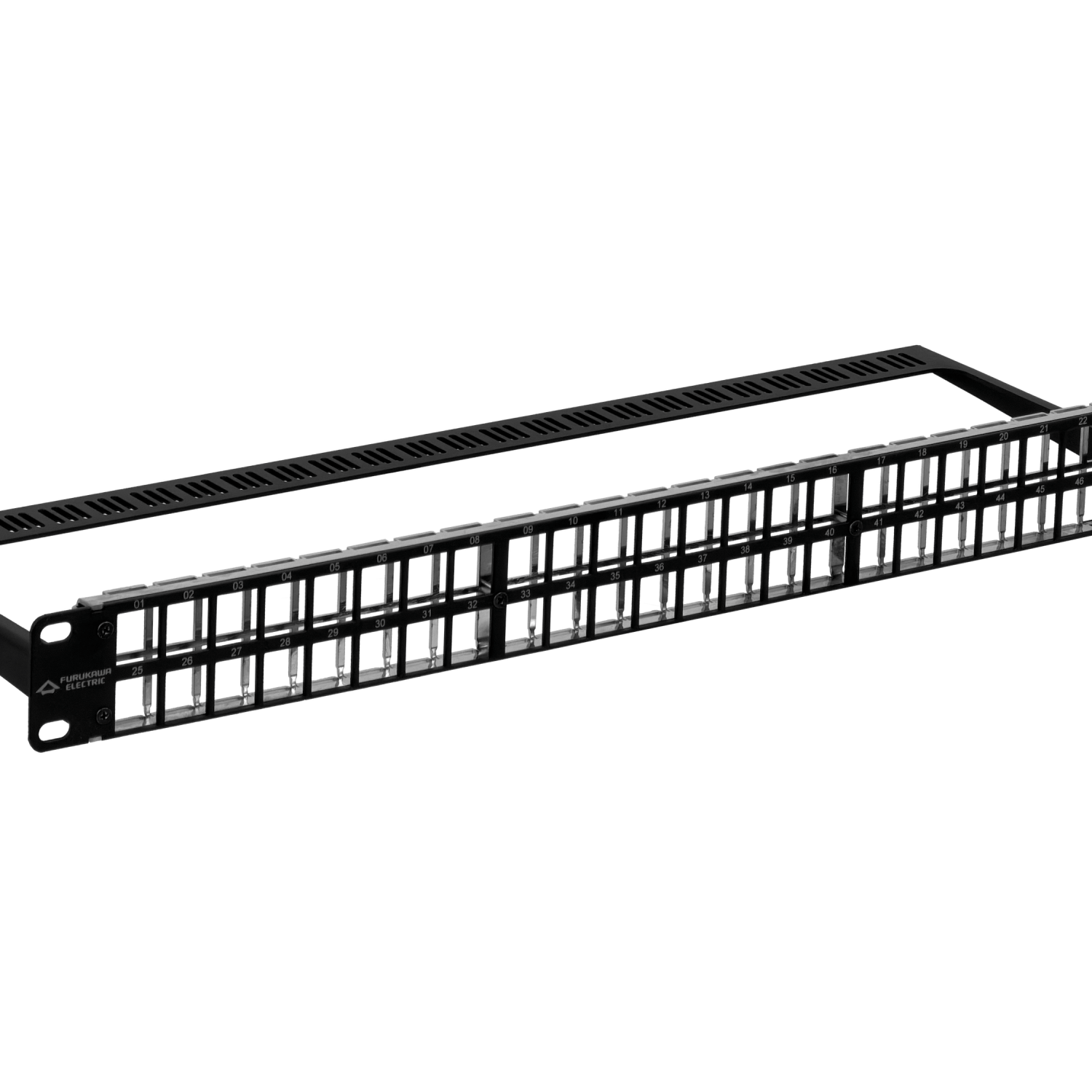 FURUKAWA Metal 48-Keystone Patch Panel 1U Vacio Unloaded 35050805 - Imagen 3