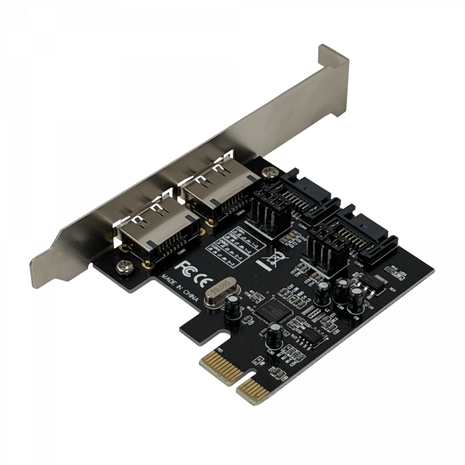 Tarjeta PCIe-x1 2-SATA3.0 2-eSATA3.0 PCIExpress ASM1061 asmedia - Imagen 5