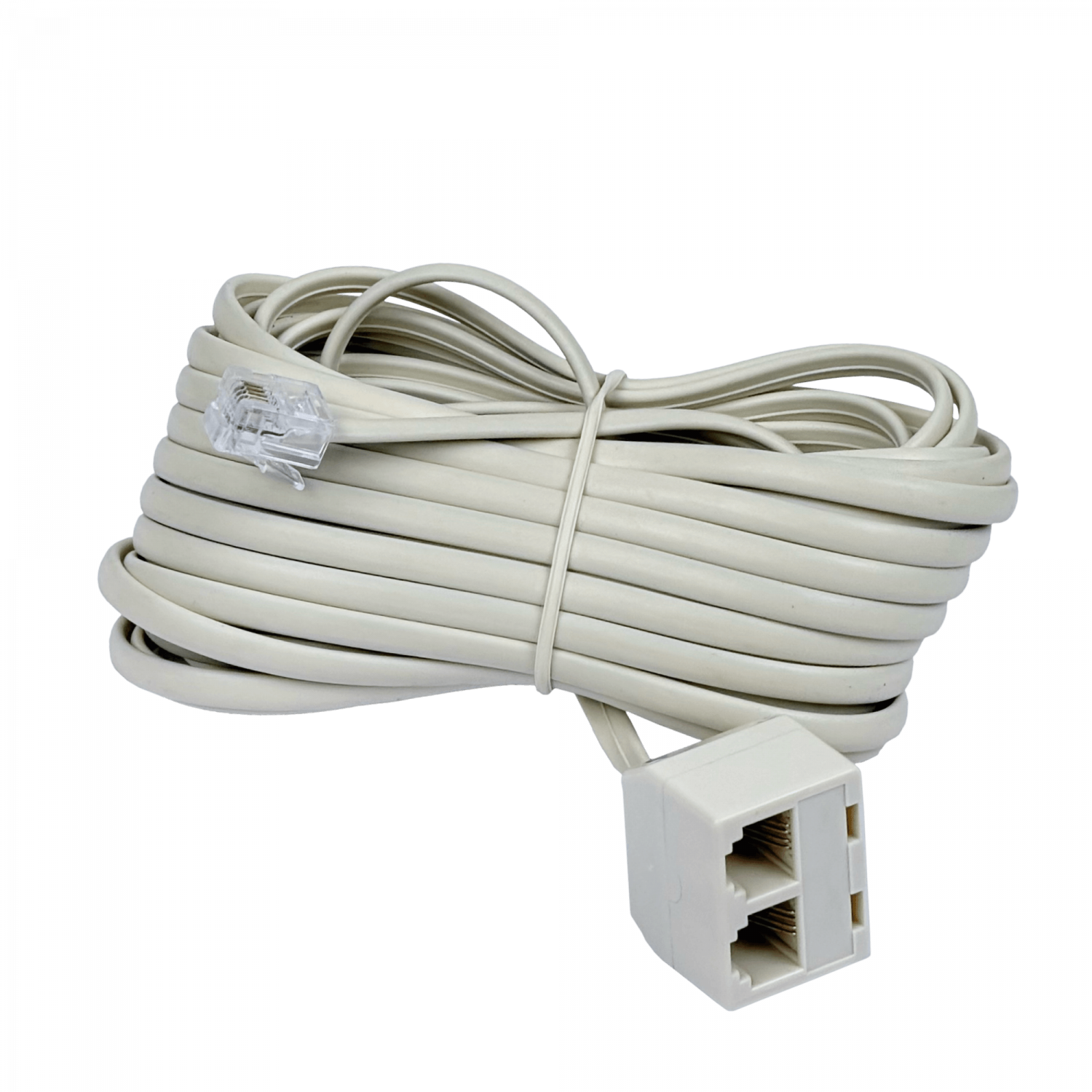 MACROTEL 1-RJ11-M 2-RJ11-H 7,5mt 6P4C Cable Extension Telefonica RJ14 - Imagen 2
