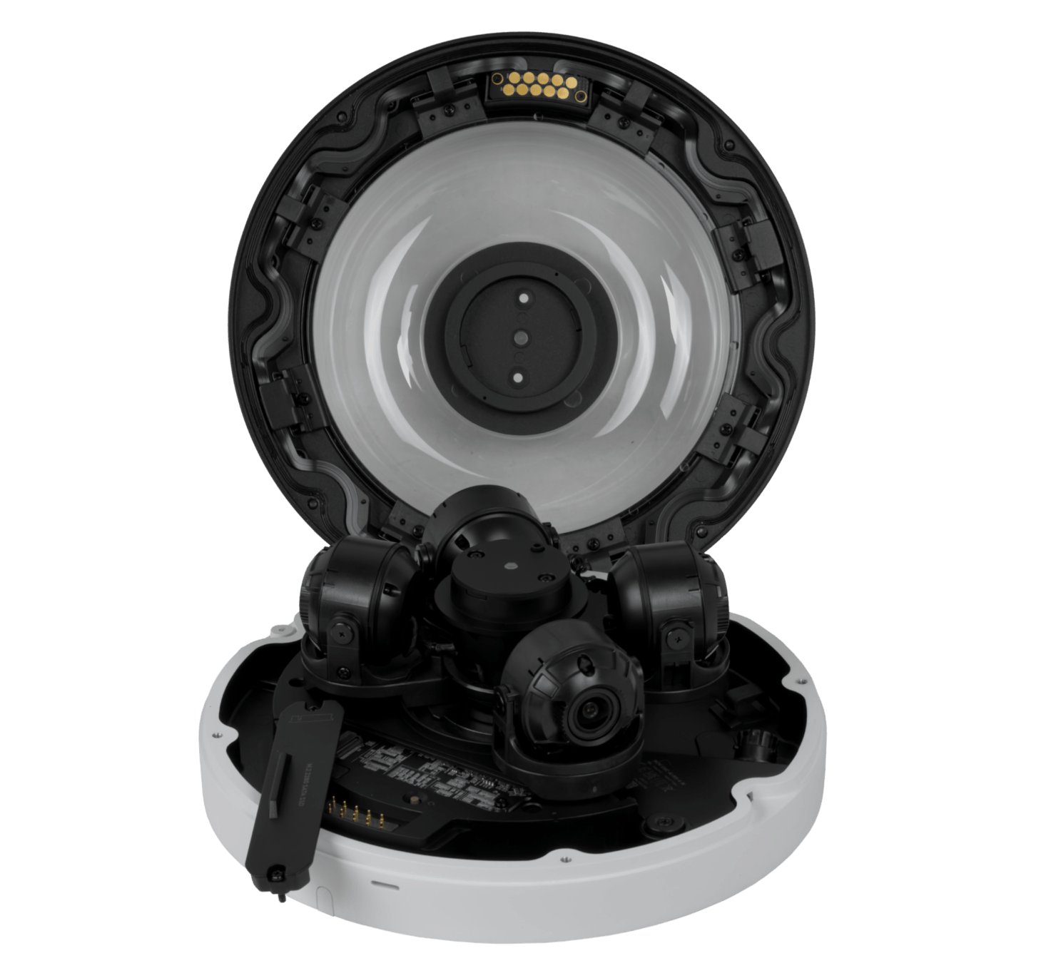UI Blanco 360º 4x8MP 2,33x IR20m 1-1000 IK10 IP66 CamaraIP PoE++ M.2